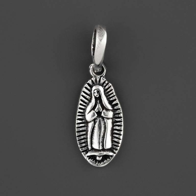 virgencita sterling silver charm