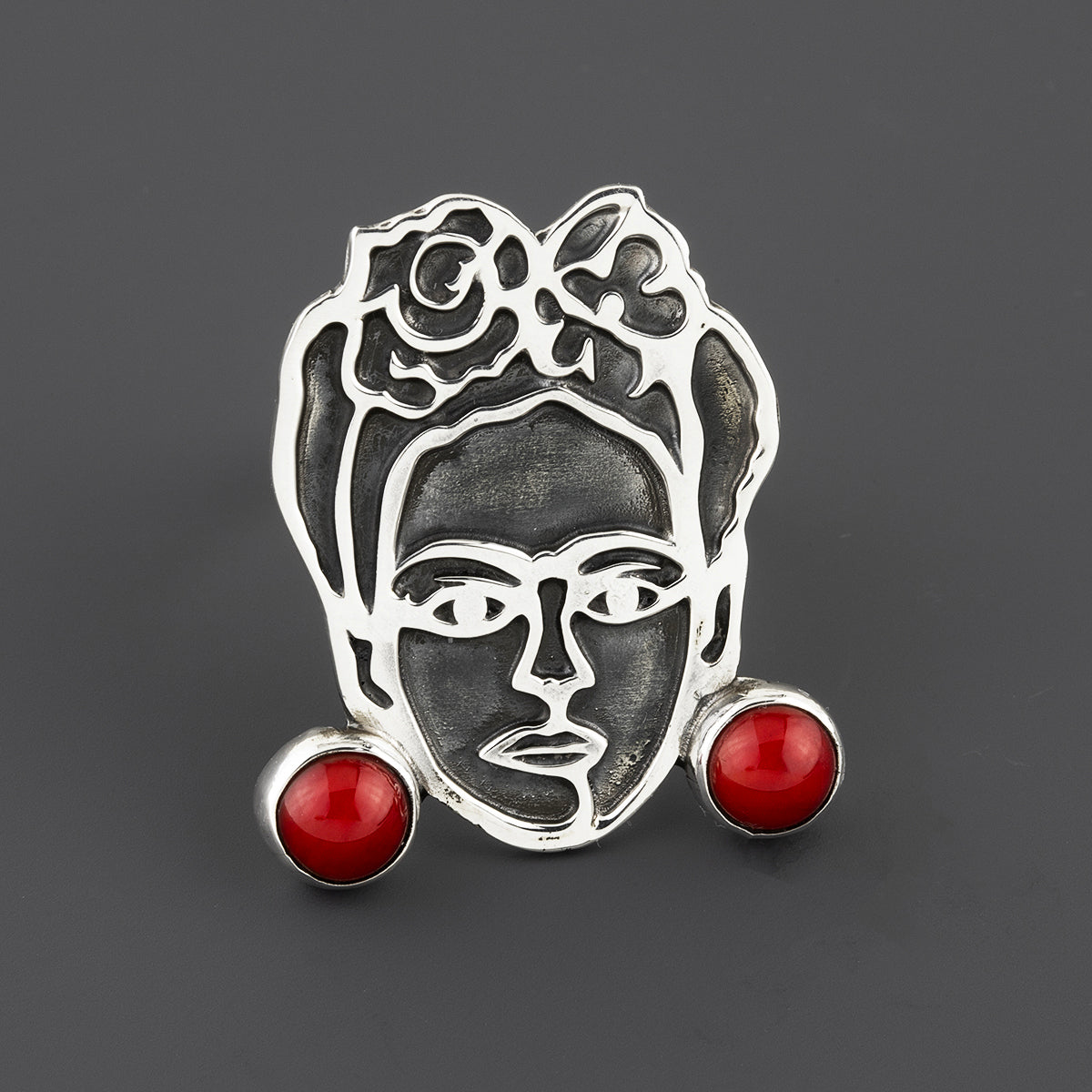 viva Frida coral ring