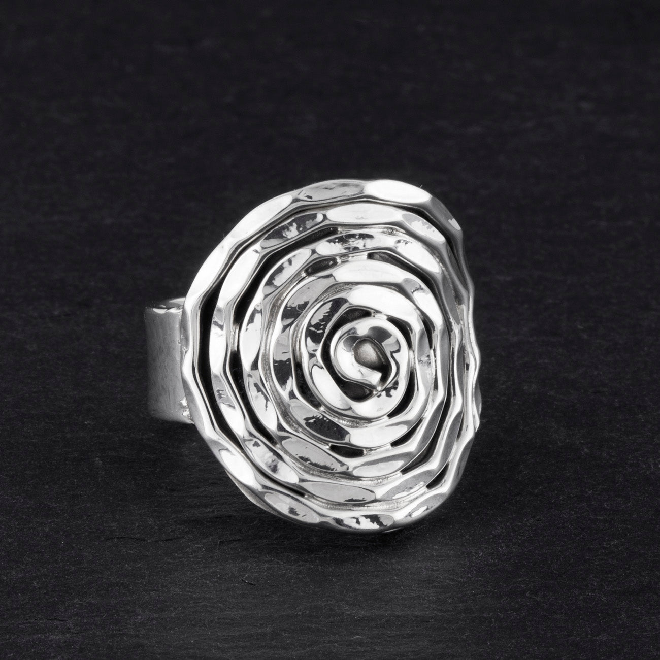 vortex chunky silver ring