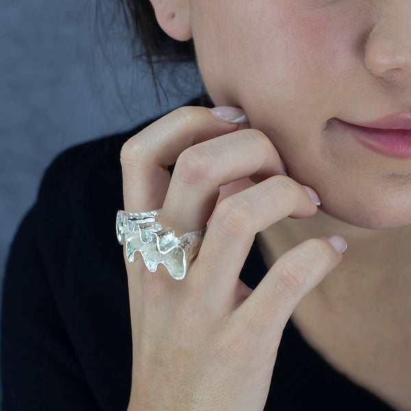 『TAKA ORIGINAL』Liquid Starcore pure silver ring Rockstar.jpg?v=1722351790