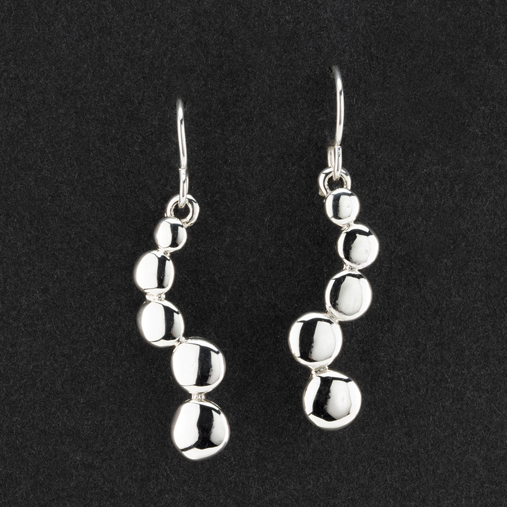 whispers of silver rain earrings