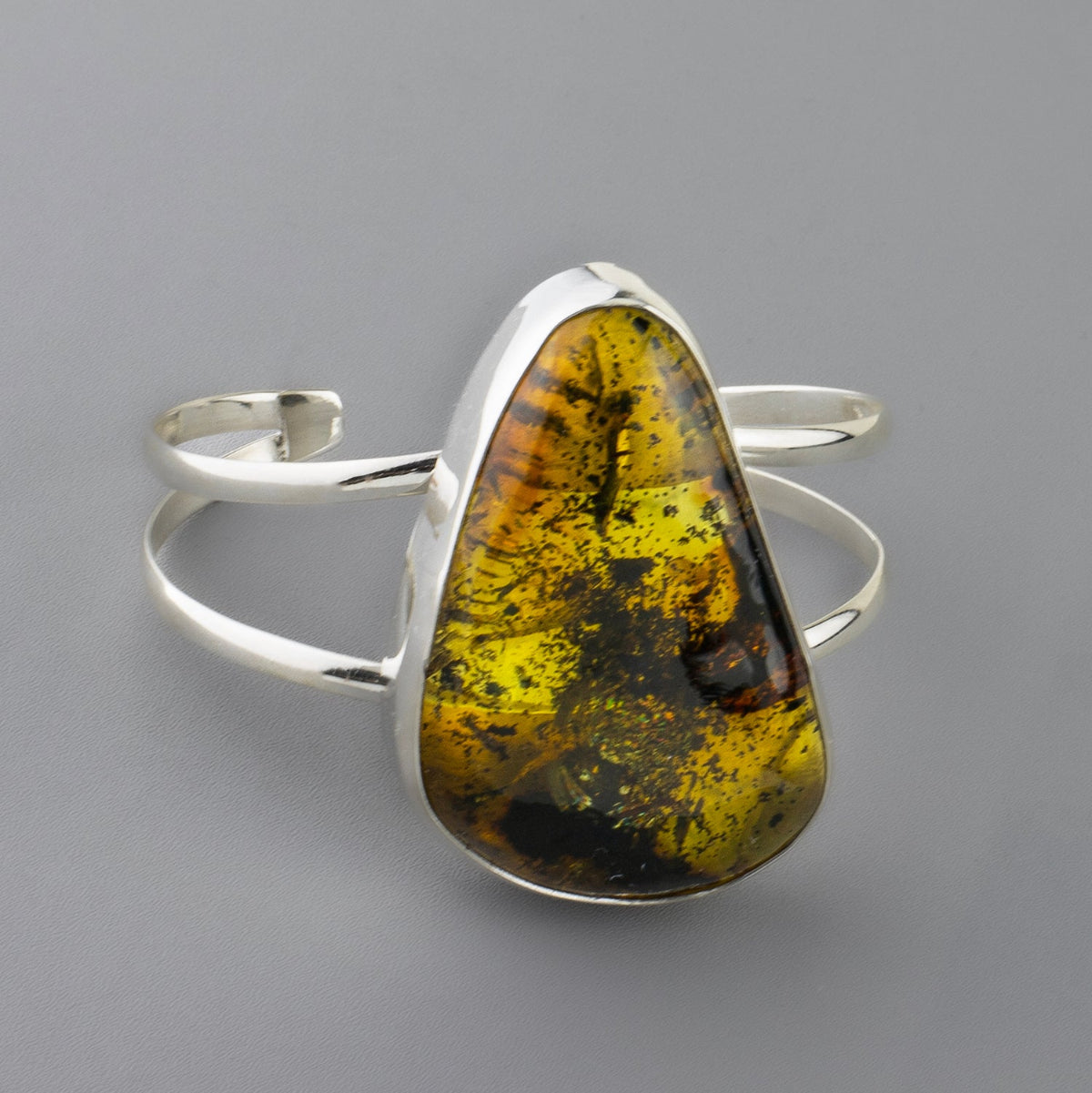 wild honey large amber cuff bracelet