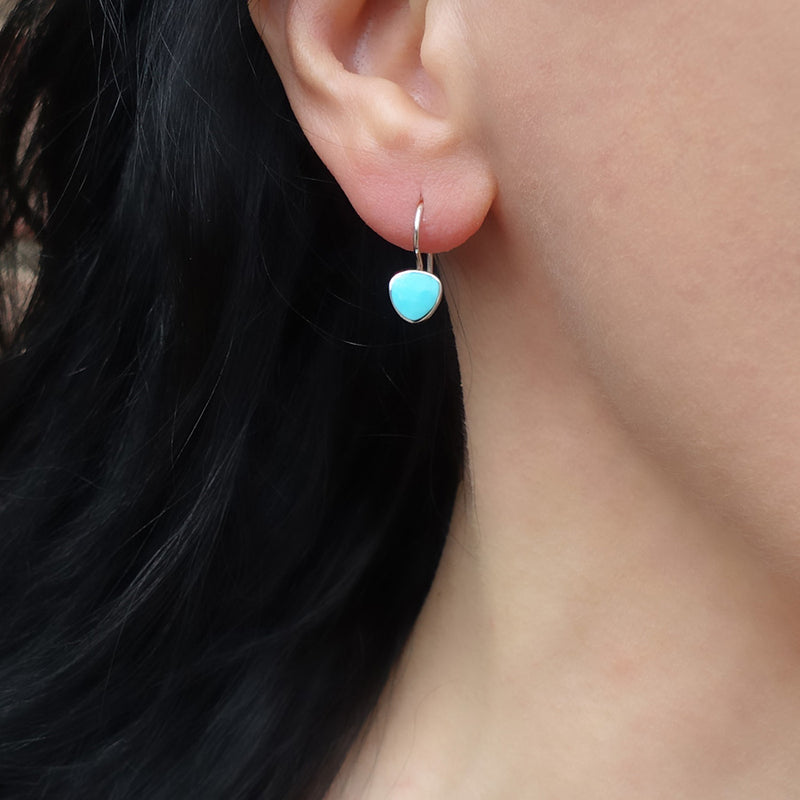 small turquoise drop earrings
