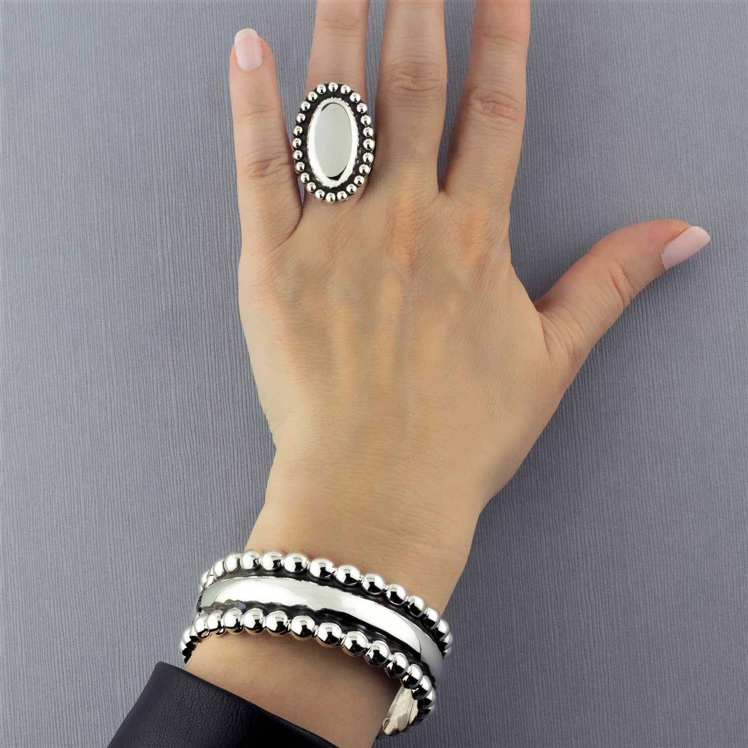 Modern Silver Cameo Ring – Scarab Jewellery Global