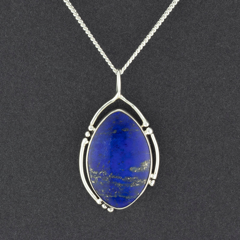 genuine lapis lazuli pendant necklace
