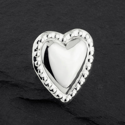 oversized Mexican sterling silver heart ring