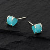 sterling silver and turquoise stud earrings