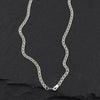 sterling silver double link chain necklace